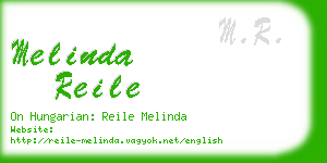 melinda reile business card